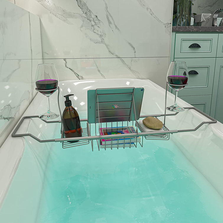 Belfry Bathroom Kaeden Freestanding Stainless Steel Bath Rack Wayfair